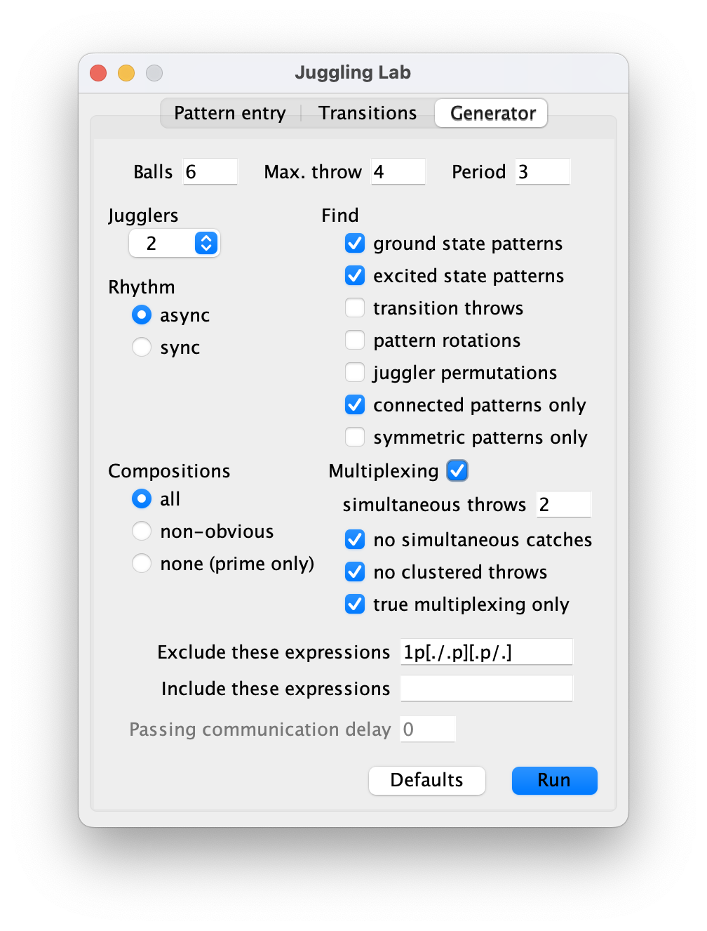 siteswap generator screenshot